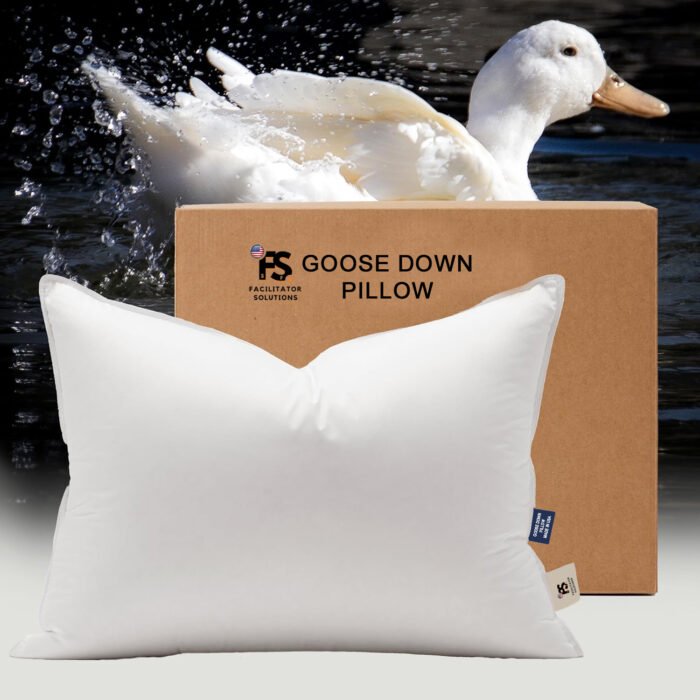 Canadian Goose Down Pillow by The Facilitator Solutions – Hotel-Quality Luxury Sleep Pillow