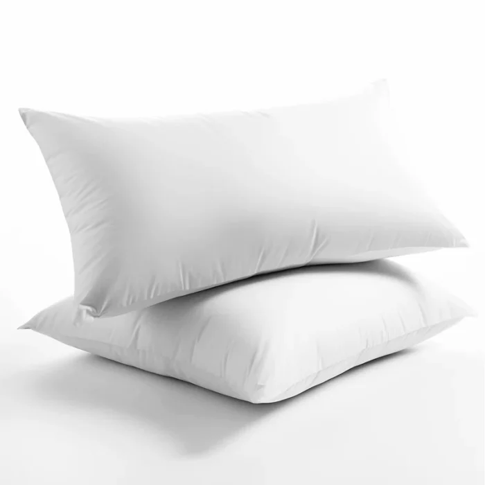 Hotel Quality Duck Feather Pillow by The Facilitator Solutions – Soft Supportive Sleeping Pillow