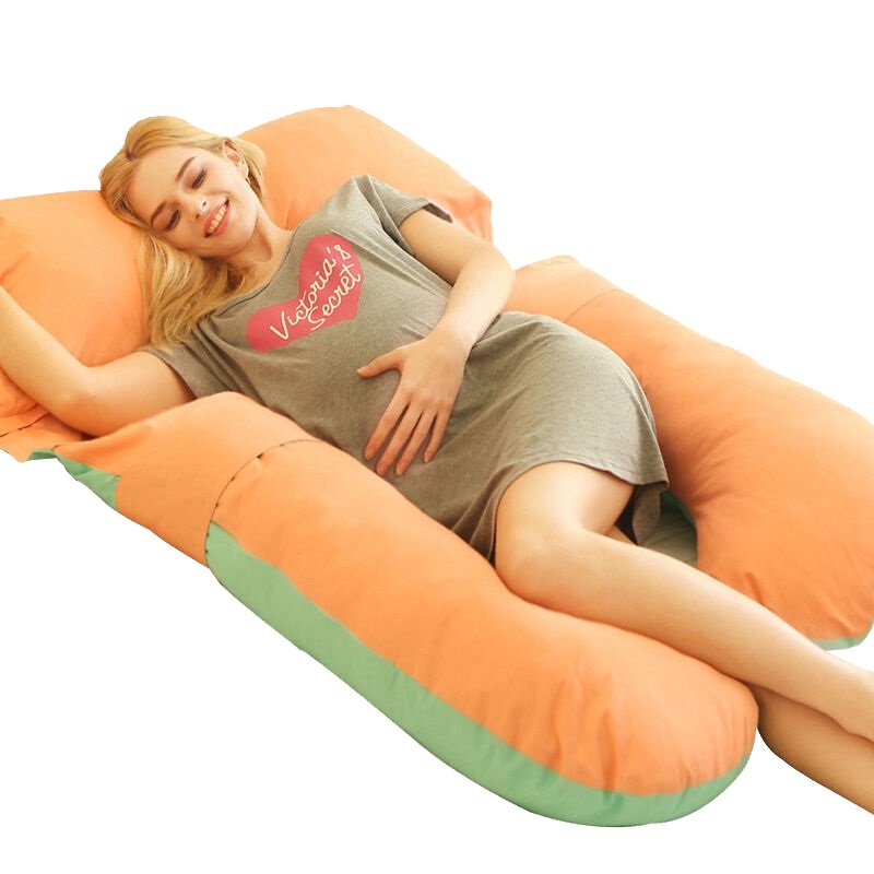 “Full Body U-Shaped Pregnancy Pillow – Maternity Support for Side Sleepers”
