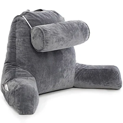 Husband Pillow / Back Rest Pillow – Ergonomic Reading Pillow with Armrests and Headrest USA, Canada, Mexico