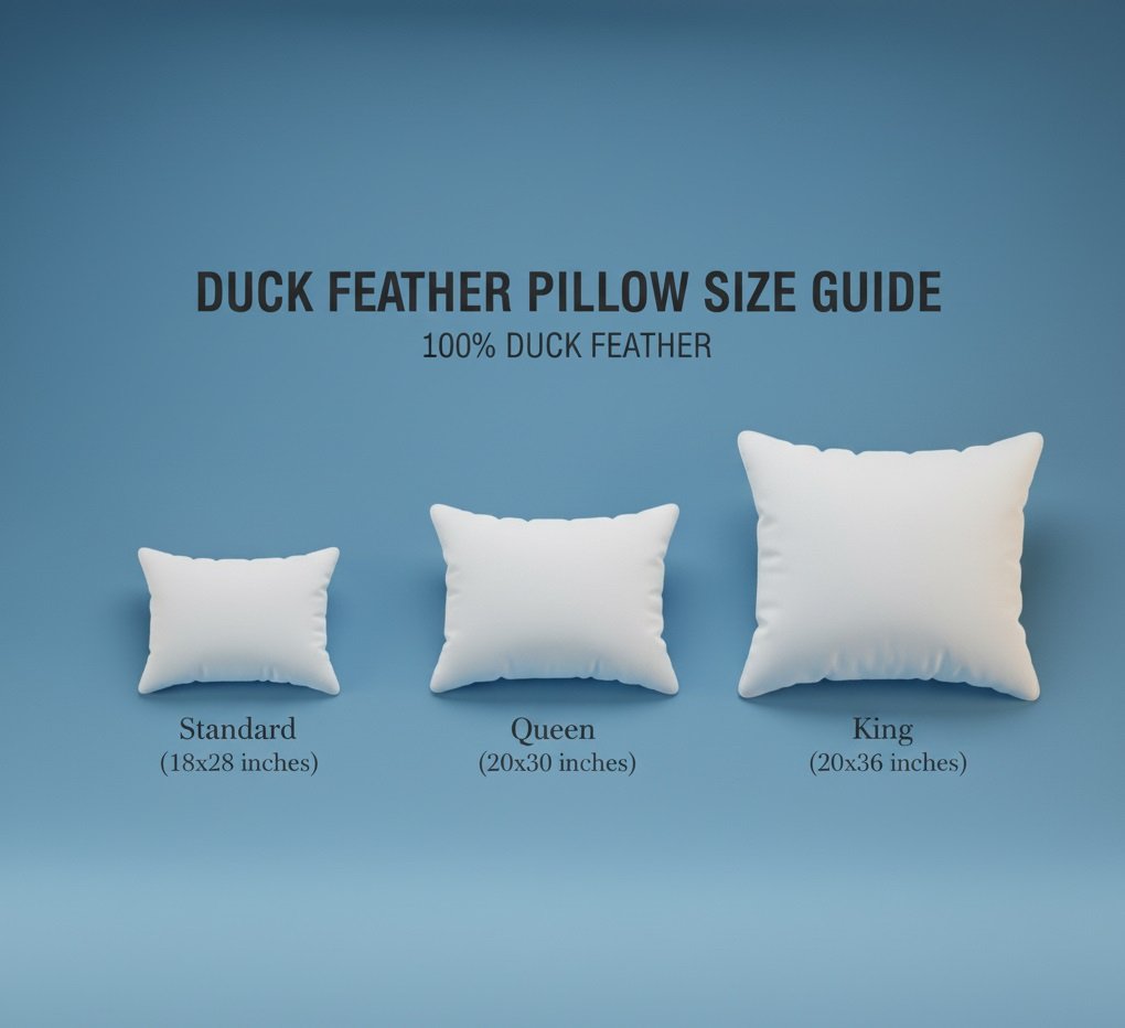 Duck Feather Pillow – Natural Feather Luxury Bedding USA, Canada, Mexico & UK